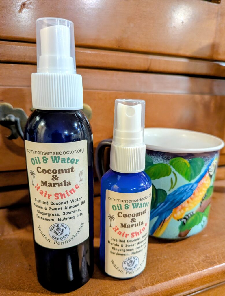 Coconut Water and Marula Oil & Water Hair Shine